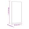 Wall Mirror 40x80 cm Glass Rectangle - Stylish & Practical