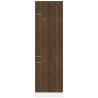 Brown Oak Refrigerator Cabinet - 60x57x207 cm | HipoMarket UK