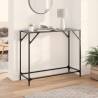 Console Table with Black Glass Top 98x35x81 cm Steel Colour black Size 98 x 35 x 81 cm Quantity in Package 1 