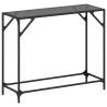 Stylish Black Glass Console Table - 98x35x81 cm Steel