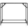 Stylish Black Glass Console Table - 98x35x81 cm Steel