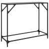 Stylish Black Glass Console Table - 98x35x81 cm Steel