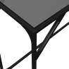 Stylish Black Glass Console Table - 98x35x81 cm Steel