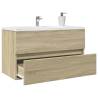 Sink Cabinet Sonoma Oak - Stylish & Space-Saving 80x38.5 cm