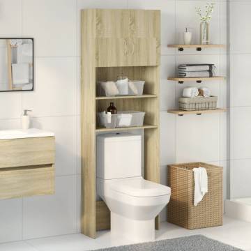 Washing Machine Cabinet Sonoma Oak | Space-Saving Storage Solution