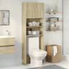 Washing Machine Cabinet Sonoma Oak 64x25.5x190 cm Engineered Wood Colour sonoma oak Number of 1 