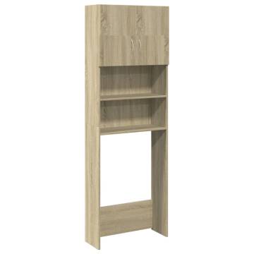 Washing Machine Cabinet Sonoma Oak | Space-Saving Storage Solution