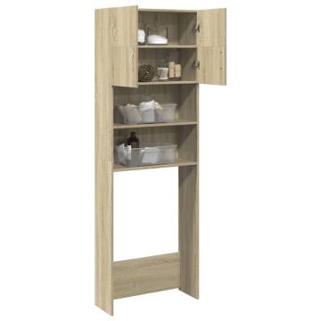 Washing Machine Cabinet Sonoma Oak | Space-Saving Storage Solution