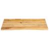 Live Edge Solid Wood Table Top 90x60 cm - Mango Wood