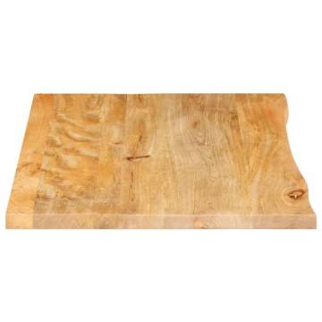 Live Edge Solid Wood Table Top 90x60 cm - Mango Wood