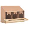 Chicken Laying Nest 3 Compartments 93x40x65 cm Solid Pine Wood Size 93 x 40 x 65 cm 