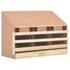 Chicken Laying Nest with 3 Compartments - Solid Pine Wood