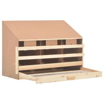 Chicken Laying Nest with 3 Compartments - Solid Pine Wood