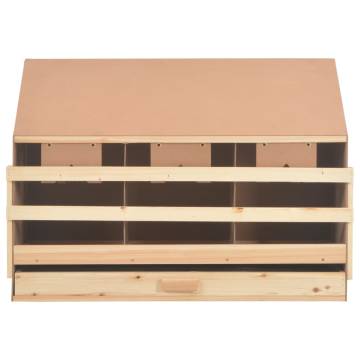 Chicken Laying Nest with 3 Compartments - Solid Pine Wood