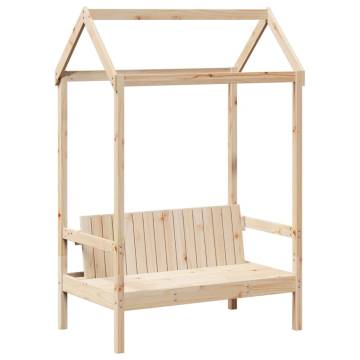 Day Bed Set with Roof 90x190 cm Solid Wood Pine | Hipo Market