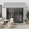 Manual Retractable Awning with LED Anthracite&White 300x250 cm Colour anthracite and white Size 300 x 250 cm Quantity in Package 1 