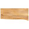 Table Top Live Edge 90x40x3.8 cm Solid Wood Mango Colour natural Size 90 x 40 x 3.8 cm Quantity in Package 1 Material solid mango wood 