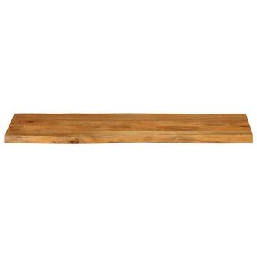 Live Edge Solid Wood Mango Table Top - 110x40 cm | HipoMarket