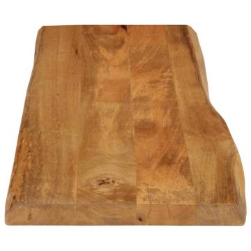 Live Edge Solid Wood Mango Table Top - 110x40 cm | HipoMarket