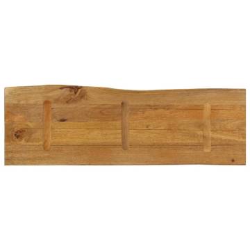 Live Edge Solid Wood Mango Table Top - 110x40 cm | HipoMarket