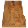 Live Edge Solid Wood Mango Table Top - 160x40x2.5 cm