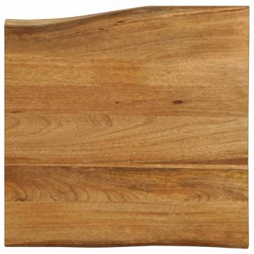 Live Edge Solid Wood Table Top - 60x60 cm | Hipo Market UK