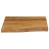 Live Edge Solid Wood Table Top - 60x60 cm | Hipo Market UK