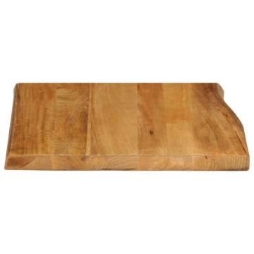 Live Edge Solid Wood Table Top - 60x60 cm | Hipo Market UK