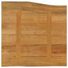 Live Edge Solid Wood Mango Table Top - 40x40 cm | HipoMarket