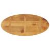 Oval Solid Wood Mango Table Top - 120x60 cm