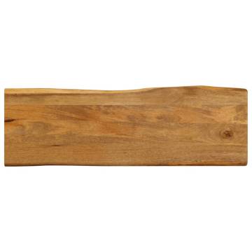 Live Edge Solid Wood Mango Table Top 110x40 cm - Hipo Market