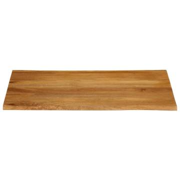 Live Edge Solid Wood Mango Table Top - 110x80 cm