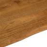 Live Edge Solid Wood Mango Table Top - 110x80 cm