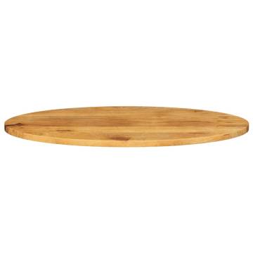 Oval Solid Wood Mango Table Top 120x50 cm - Hipo Market