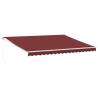 Manual Retractable Awning Burgundy 450x300 cm | Hipo Market