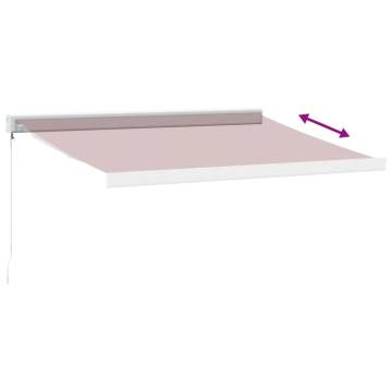 Manual Retractable Awning Burgundy 300x250 cm - Stylish Shade