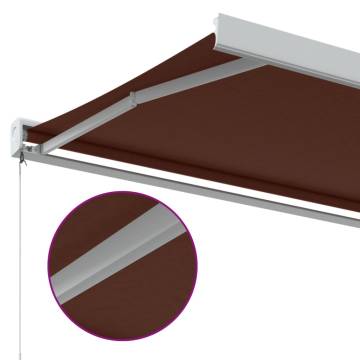 Manual Retractable Awning Burgundy 300x250 cm - Stylish Shade