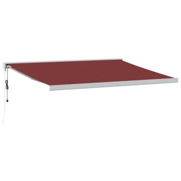 Automatic Retractable Awning Burgundy 450x300 cm | HipoMarket