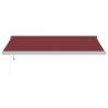 Automatic Retractable Awning Burgundy 450x300 cm | HipoMarket