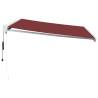 Automatic Retractable Awning Burgundy 450x300 cm | HipoMarket