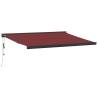 Automatic Retractable Awning Burgundy 400x300 cm - HipoMarket