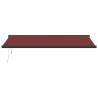 Automatic Retractable Awning Burgundy 500x300 cm | HipoMarket