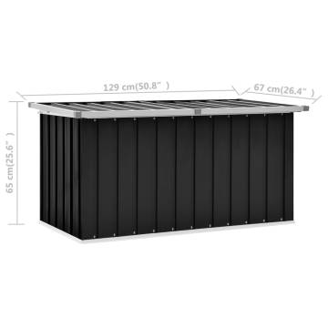 Stylish Garden Storage Box Anthracite - 129x67x65 cm