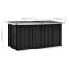 Stylish Garden Storage Box Anthracite - 129x67x65 cm