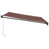 Manual Retractable Awning Brown 400x300 cm | Hipomarket