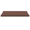 Manual Retractable Awning Brown 500x300 cm | Hipo Market