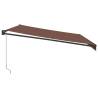 Manual Retractable Awning Brown 500x300 cm | Hipo Market