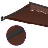 Manual Retractable Awning Brown 500x300 cm | Hipo Market