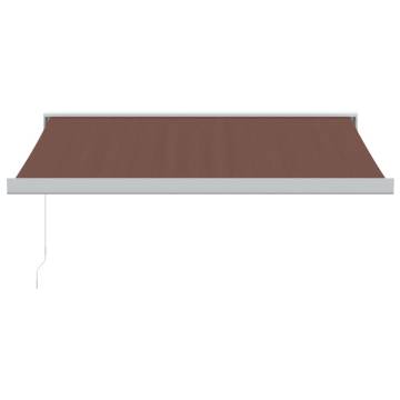 Manual Retractable Awning Brown 300x250 cm - HipoMarket