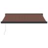 Manual Retractable Awning Brown 350x250 cm - UV Protection